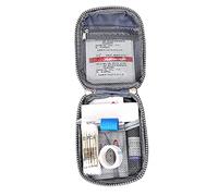 Peosaard Estuche para botiquín de Primeros Auxilios de Viaje, minibolso vacío para Almacenamiento de Pastillas, Caja de Emergencia para Acampar, Senderismo, Azul Cielo, Pastillero