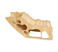 Peosaard Hamster House, Hamster Hideout 12.6x4.3x5.3in Madera de hámster Porto con Escalera y múltiples Agujeros Ventilados hámster túnel Accesorios de Jaula de hámster, escondite de hámster