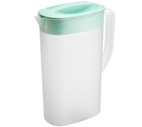 Peosaard Jarra de plástico, Jarra de Agua para refrigerador de 2.5l Engrosamiento de jarras de Agua con Tapas de Agua Resistente al Calor y al frío con Filtro para Agua Jugo de Fruta Bebidas Verdes