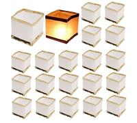 Peosaard Linternas de Papel Blanco, 20 linternas flotantes, Luces flotantes para Piscina Que se Pueden Escribir y Dibujar, Papel Blanco de 5, 9 Pulgadas para desear Orar en el Exterior