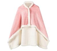 Peosaard Manta calefactora portátil, mantón calefactable de 33.5 x 47 Pulgadas, Manta portátil Suave y cálida inalámbrica con Botones, calefacción Recargable para Mujeres y Hombres, Estilo 2, Recarga