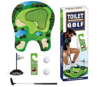 Peosaard Mini Juego de Golf, 1 Juego de Inodoro, de Inodoro para práctica de Golf, Incluye Bolas de Putter, Mini Divertido para niños, Hombres, papá, Novio, Cualquier baño