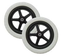 Peosaard Mini Ruedas de Bicicleta, 1 par de Ruedas de Bicicleta de Repuesto para niños Rueda de Equilibrio de 12 Pulgadas Accesorios de reparación livianos para Bicicletas y Mantenimiento, Blanco