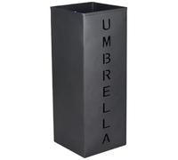 Peosaard Paragüero de Metal Independiente Paragüero Entrada Interior Soporte Rectángulo Multiusos Soporte Hueco para Entrada Hogar, Hotel, Oficina Negro