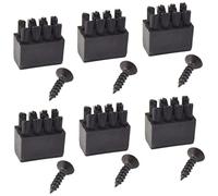 Peosaard Resto de Flecha Resto de Arco Cepillo de plástico Accesorio de Tiro con Arco para reemplazo de Negro 6PCS, Cepillos de Flecha