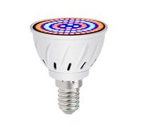 Peosaard Spectrum Planta Luz de cultivo LED LED 48 Led Plastic de 220 V Luz de crecimiento de la planta E14 Lámpara de cultivo de planta