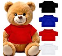 PEOVLVN 4 piezas ropa de oso mini build a Bear Clothes - marrón, rojo, azul - 30,5 - 40,6 cm - Oso Haz tus propias muñecas de peluche