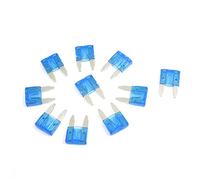 Peowuieu 10 unidades Mini Blade Fusibles para coche, 15 A, color azul, 058608