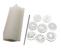 Peowuieu 1Set acrílico tirando caleidoscopio jabón molde 1000 ml tubo silicona jabón molde