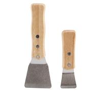 Peowuieu 2 unids/paquete de acero inoxidable industrial grande espátula Scoop techo tensado película pala accesorios para soldadura arpón