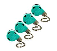Peowuieu 4 StüCke Interruptor de ventilador de techo Ear ZE 268S6, 3 velocidades 4 cable regulador de velocidad cadena de tracción dispositivos interruptor piezas ()