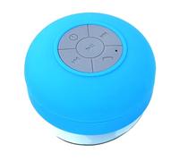 Peowuieu Altavoz Bluetooth Inalámbrico para Baño con Ventosa, Minialtavoz Estéreo Portátil con Luz RGB para Deportes Al Aire Libre, Color Azul