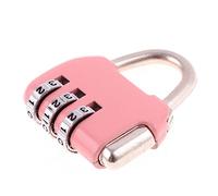 Peowuieu Caja de Equipaje Candado Cerradura de CombinacióN Reiniciable NúMero de 3 DíGitos Rosa