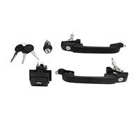 Peowuieu de bloqueo de puerta de coche, juego de cerradura, manija de puerta, kit de cerradura, apto para Golf Mk3 1H0837207B 1H0905855A 1H6827571A 1H0898081