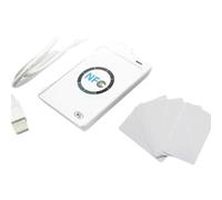 Peowuieu Programador ACR122U ISO14443 Lector de Tarjetas con Chip Inteligente 13,56 MHz Etiqueta Clon Copiadora IC 1K S50 Escritor de Tokens Duplicador NFC(C)