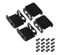 Peowuieu Soporte para Ventilador de Doble Ventilador, Soporte para Radiador de Computadora para Refrigeración de Tarjetas de Video, Soporte DIY de 80 mm/90 mm/120 mm/140 mm (4 Piezas)