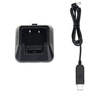 Peowuieu Walkie Talkie Cargador USB Cable de Carga para Radios UV-5R UV-5RE -5R Vías