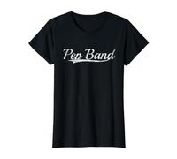 Pep Band Classic Varsity Musical Spirit Retro Aesthetic Camiseta gráfica económica, Mujer, Negro, XL