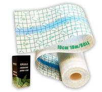 PEPAX - Adhesivo impermeable para tatuajes, 10 cm x 10 m, resistente al agua, vendaje para piel