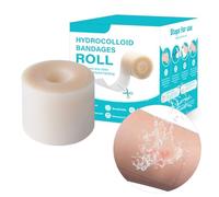 PEPAX Apósito Hidrocoloide Rollo - 5 cm x 1.5 m Apósito Hidrocoloide Impermeable para Heridas Raspaduras Tratamiento de Heridas Parches para Granos Apósitos Suaves para la Piel