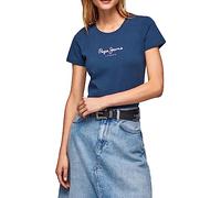 Pepe Jeans Camiseta 'New Virginia' navy / blanco, Talla XS