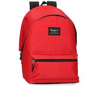 Pepe Jeans Aris Mochila para Portátil Doble Compartimento 15,6" Rojo 31x44x15 cms Poliéster 20,46L