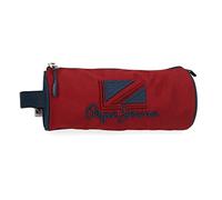 Pepe Jeans Chest Estuche Redondo Rojo 23x9x9 cms Poliéster
