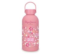 Pepe Jeans Abbey Botella de Acero Inoxidable Rosa 6,5x18,5x6,5 cms Acero Inoxidable by Joumma Bags