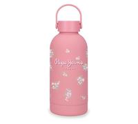 Pepe Jeans Abbey Botella de Acero Inoxidable Rosa 6,5x18,5x6,5 cms Acero Inoxidable by Joumma Bags