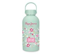 Pepe Jeans Abbey Botella de Acero Inoxidable Verde 6,5x18,5x6,5 cms Acero Inoxidable by Joumma Bags