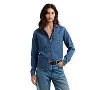 Pepe Jeans Abbey - Camisa auténtica para Mujer, Color Azul, Talla XL