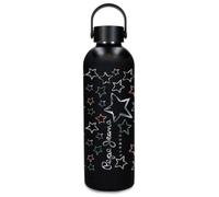 Pepe Jeans Abbey Cintia Botella de Acero Inoxidable Negro con capacidad para 500ml y medidas 7 x 23 cms Acero Inoxidable by Joumma Bags