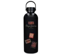 Pepe Jeans Abbey Ponder Botella de Acero Inoxidable Negro con capacidad para 500ml y medidas 7 x 23 cms Acero Inoxidable by Joumma Bags