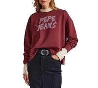 Pepe Jeans Bailey Sweatshirt, Rojo (Burgundy), S para Mujer