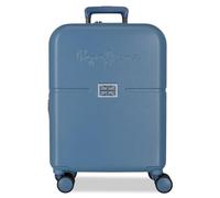 Pepe Jeans Accent Maleta de Cabina Azul 40x55x20 cms Rígido 3 kgs Cierre de combinación Lateral ABS 3 kgs 37L Extensible Equipaje de Mano
