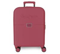 Pepe Jeans Accent Maleta de Cabina Burdeos 40x55x20 cm Rígida ABS Cierre TSA Integrado 44L 2,8kg 4 Ruedas Dobles Equipaje de Mano by Joumma Bags