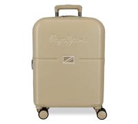 Pepe Jeans Accent Maleta de Cabina Negro 40x55x20 cms Rígida ABS Cierre TSA Integrado 37L 2,9 kgs 4 Ruedas Dobles Equipaje Mano by Joumma Bags