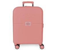 Pepe Jeans Accent Maleta de Cabina Rosa 40x55x20 cms Rígido 2,8 kgs Cierre TSA ABS 2,8 kgs 37LExtensible Equipaje de Mano by Joumma Bags