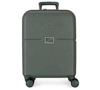 Pepe Jeans Accent Maleta de cabina Verde 40x55x20 cms Rígida ABS Cierre TSA integrado 37L 2,74 kgs 4 Ruedas dobles Equipaje de Mano
