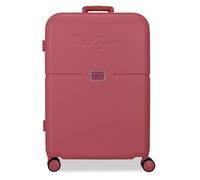 Pepe Jeans Accent Maleta Mediana Burdeos 48x70x28 cm Rígida ABS Cierre TSA Integrado 94,08L 4kg 4 Ruedas Dobles by Joumma Bags