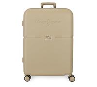 Pepe Jeans Accent Maleta Mediana Negro 48x70x28 cms Rígida ABS Cierre TSA Integrado 79L 3,22 kgs 4 Ruedas Dobles by Joumma Bags