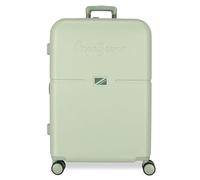 Pepe Jeans Accent Maleta Mediana, Negro, Rígida, 4 Ruedas Dobles