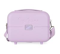 Pepe Jeans Accent Neceser Adaptable con Bandolera Morado 29x21x15 cms Rígido ABS 9,14L 0,84 kgs