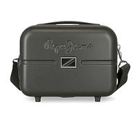 Pepe Jeans Accent Neceser Adaptable con Bandolera Negro 29x21x15 cms Rígido ABS 9,14L 0,84 kgs
