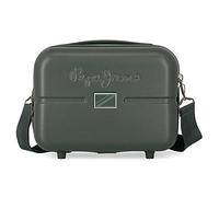 Pepe Jeans Accent Neceser Adaptable con Bandolera Verde 29x21x15 cms Rígido ABS 9,14L 0,84 kgs