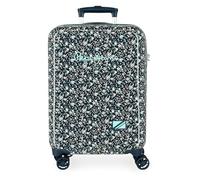 Pepe Jeans Alenka Maleta de Cabina Azul 38x55x20 cms Rígida ABS Cierre TSA 34L 5,16 kgs 4 Ruedas Dobles Equipaje Mano by Joumma Bags