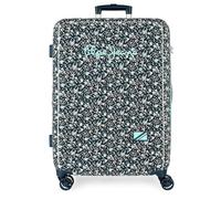 Pepe Jeans Alenka Maleta Mediana Azul 48x68x26 cms Rígida ABS Cierre TSA 70L 4,06 kgs 4 Ruedas Dobles by Joumma Bags