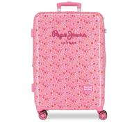 Pepe Jeans Alenka Rosa Maleta Mediana, Rosa, Rígido ABS