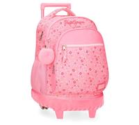 Pepe Jeans Alenka Rosa Mochila Compact 2 Ruedas Rosa 32x43x21 cms Poliéster 28,9L by Joumma Bags
