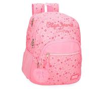 Pepe Jeans Alenka Rosa Mochila Escolar Portátil 15,6 Pulgadas Rosa 32x44x22 cms Poliéster 21,6L by Joumma Bags